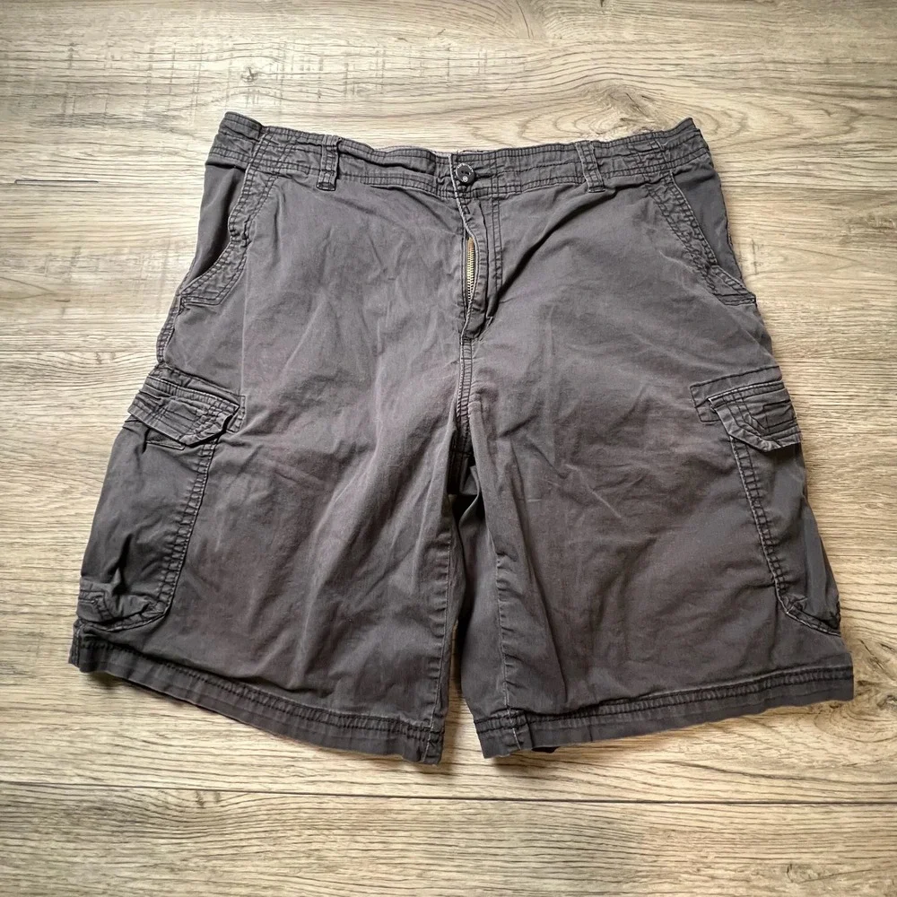 Unionbay Cargo Shorts Mens 40 Black Stretch Utility Hiking Gorpcore Outdoors